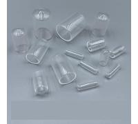 Tapa de goma, funda protectora, tapas de extremo, tapones de silicona, tapón de plástico, blanco, transparente, tamaño 1,3mm-90mm(Translucent,A4.0mm-B15mm 200Pcs)