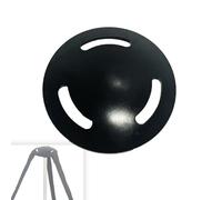 Tapa de Hongo para Poste de Soporte de Cubierta de Barco - Tapa de plástico de 5" con 3 Orificios para Correas, Accesorios para Barco (Tapa Negra, no Incluye Poste)