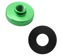 Tapa de Horquilla de Bicicleta de Montaña, Aleación de Aluminio Verde | Cubierta del Hombro para Horquilla Delantera, Diseño Hueco, Resistente al Desgaste, para Ciclismo