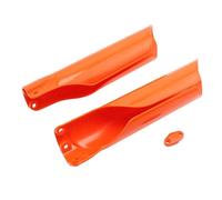 Tapa de Horquilla Moto Ajuste para Husqvarna, protección de Horquilla, Cubierta amortiguadora EXC 300 FC 250 450 Fundas de Horquillas para Motos(Orange)