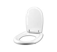 Tapa de inodoro Cesame Aretusa original, color blanco, asiento de inodoro, eje