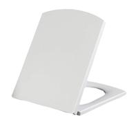 Tapa de Inodoro Cuadrada, Color Blanco, Cierre Suave, liberación rápida, Tapa silenciosa de Resina, fácil instalación, Ajuste Universal para inodoros están
