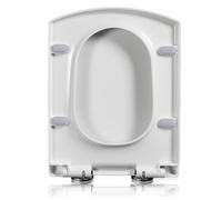 Tapa de Inodoro Cuadrada, Tapa de Inodoro Rectangular, Tapa de Inodoro de Cierre Suave y silencioso, Tapa de Inodoro Cuadrada, Tapa de Inodoro de Cierre Suave sin Golpe para baño, 04d, 04d