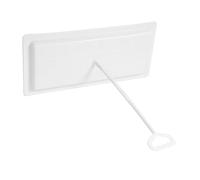 Tapa de Inodoro de Baño ABS Blanco Rectangular con Diseño de Orificios | Reemplazo Moderno, Grosor Reforzado y Fácil Limpieza, Estabilidad Fiable, Resistencia a Deformación