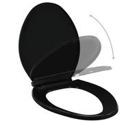 Tapa de inodoro de cierre suave y desenganche rápido negro,Bricolaje,Fontanería,Piezas y herramientas para componentes de fontanería,Accesorios de baño y bidé,Asientos de inodoros y bidés-145020