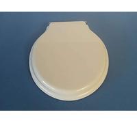 Tapa de inodoro Globo Paestum blanca con bisagra cromada, asiento y eje
