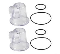 Tapa de inserción de prefiltro serie con sellos de junta tórica compatible con modelos de bomba de circulación 25 50 para 75 para 100 (2 juegos)