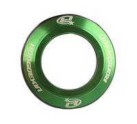 Tapa de instalación de auriculares de carrera de corona plana de aluminio, superficie lisa, acabado de reducción de fricción, instalación simple para bicicleta, ajuste general, cubierta de auriculares