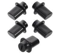 Tapa de Interruptor para Guitarra Eléctrica, Plástico Negro, 5 Piezas