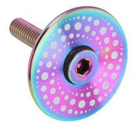 Tapa de Juego de Dirección de Bicicleta con Tornillos de Titanio