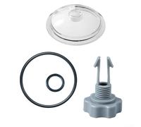 Tapa de la bomba de filtro de arena, SF80110-1 tapa de la cubierta de la trampa de la hoja con junta tórica y piezas de repuesto de válvula para bomba de filtro de arena de piscina para Intex de 12