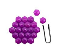 Tapa de la cabeza del perno de la tuerca de la rueda Tapas protectoras for pernos(20Pcs Purple,21mm 20pcs)