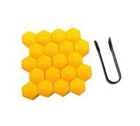 Tapa de la cabeza del perno de la tuerca de la rueda Tapas protectoras for pernos(20Pcs yellow,21mm 20pcs)