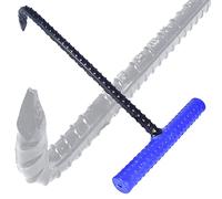Tapa de la Cubierta de desagüe Herramienta de Gancho de la Barra de la Barra, T Many Crowbar Fin de un Solo Gancho para la Cubierta del Drenaje/Rejillas/Puertas de Obturador, prácticas Teclas de