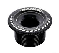 Tapa de la cubierta de manivela de aleación de aluminio, Tornillo de fijación del brazo de manivela, Tornillo de fijación del brazo de manivela MTB, Tapa antipolvo de manivela colorida (negro)