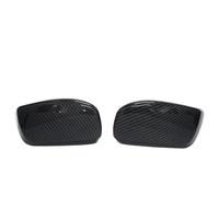 Tapa de la cubierta del espejo retrovisor compatible con 5 Series E60 E61 E63 E64 2004-2008 520i 525i 528i 528xi 530i Lado de la puerta del coche Fibra de carbono Negro(Carbon Fiber)