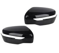 Tapa de la cubierta del espejo retrovisor lateral para Nissan para Qashqai J11 para X-Trail para Rogue para Murano para Pathfinder Carcasa Espejo retrovisor(2pcs Glossy black)