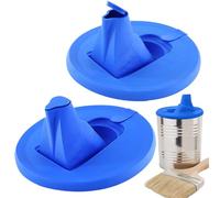 Tapa de lata de pintura - Accesorio dispensador de bloqueo giratorio | Caño integrado para un fácil control de flujo, manejo sin goteo, almacenamiento sellado, tareas de artesanía, aplicaciones de