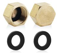 Tapa de latón G3 rosca interior, 7 unidades de tapones ciegos, tapas de manguera, tapa de latón hexagonal, tapa de tubo, rosca para jardín tubería de agua