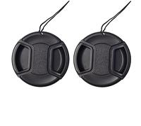 Tapa de lente a presión de 58 mm para cámara DSLR, cubierta de protección para lentes roscadas de 58 mm, compatible con cámaras Nikon/Canon/Fujifilm (paquete de 2)