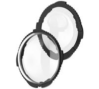 Tapa de Lente Compatible con Insta360 X5 con protección de Vidrio Templado(For X5,1 Pair Black)