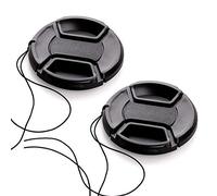 Tapa de lente de 49 mm compatible con Canon M50II M100 M6 con lente EF-M de 15-45 mm, para Sony A7RIV A7III con lente FE de 50 mm f/1.8 (paquete de 2)