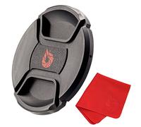 Tapa de lente de 77 mm, resortes extrafuertes, hechos de plástico 100% reciclado.