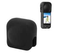 Tapa de Lente para Insta360 X3, Protector de Tapa de Lente Impermeable de Silicona para Insta360 X3 X2, Negro