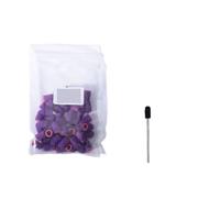 Tapa De Lijado Juego de brocas con tapas lijado uñas goma | Fresa rotativa de limpieza eléctrica naranja de 50 piezas(10x15 120-Purple)