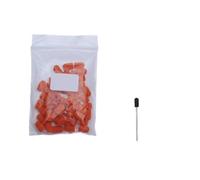 Tapa De Lijado Juego de brocas con tapas lijado uñas goma | Fresa rotativa de limpieza eléctrica naranja de 50 piezas(7x13 120-Orange)