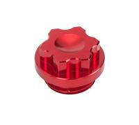 Tapa de llenado de aceite de motocicleta CNC compatible con FZ1 FZ6 FZ R3 R25 TDM850 XJ900 XJR1300 FJR 1300 MT07 MT09 YZF 600 750 (rojo)