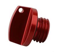 Tapa de llenado de aceite de motor con diseño CNC para Honda CRF450X para Kawasaki para modelos DUCATI (rojo)