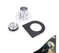 Tapa de llenado de tanque de combustible remoto con construcción de aluminio, soporte de acero soldado y sello integrado que ofrece compatibilidad de conexión de manguera de 2 pulgadas