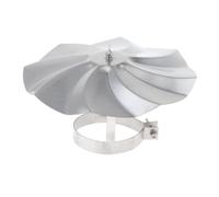 Tapa de lluvia para chimenea de 6 cm de diámetro, cubierta de ventilación de techo de acero inoxidable para evitar la lluvia, hojas y animales, fácil instalación sin herramientas