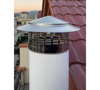 Tapa de lluvia para chimenea de gas natural, protector redondo para evitar la intrusión de agua y garantizar la ventilación del techo