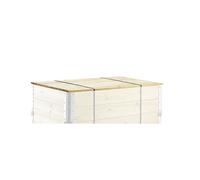 Tapa de madera para cerco para palets con dos jácenas
