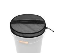 Tapa de malla de cucharón: 5 galones de desechos de botes pueden cubrir | Tapa de basura | Fishing Sport Breathable Easy Opening Supplies for Hunting Gardening Camping Construction