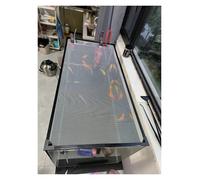 Tapa de malla para acuario, cubierta superior para pecera con red antisaltos y bordes magnéticos, apertura de ventilación cuadrada, cortada a medida para una fácil instalación