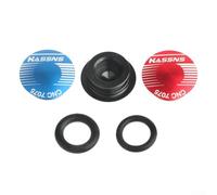 Tapa de manivela de bicicleta con arandela, aleación de aluminio ligera, impermeable, a prueba de polvo, diseño de goma único para bicicletas de montaña y carretera, varios colores, fácil instalación