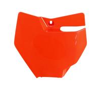 Tapa de matrícula delantera UFO PLAST naranja neón