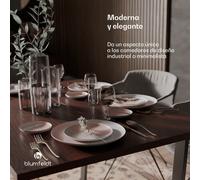 Tapa de mesa Bearsdon 120 x 80 cm para cocina y comedor | Madera contrachapada robusta Blumfeldt