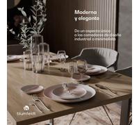 Tapa de mesa Bearsdon 140 x 80 cm para cocina y comedor | Madera contrachapada robusta Blumfeldt