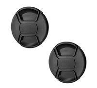 Tapa de Objetivo de 67 mm 2 Unidades Snap-on cámara Frontal Lens Cover + elástica Lente Cap Guardián para Canon Nikon Sony Olympus Fujifilm Lente, sustituye a Canon E-67 II Tapa de Objetivo
