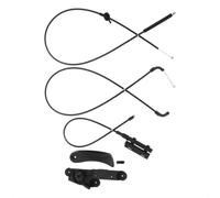 Tapa de Ojo de Remolque Compatible con para E66 para 745Li 750Li 760Li 2002-2008 Kit De Cable De Liberación del Capó Trasero Delantero del Coche Conjunto De Soporte De Manija