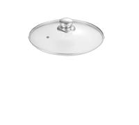 Tapa De Olla De Vidrio Templado De Acero Inoxidable, Cubierta Redonda Antiescaldado For Sartén, Perilla De 16-34cm, Cubierta De Olla Visible, Accesorios De Cocina(28cm)