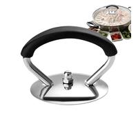 Tapa De Olla - Mango De Acero, Botón De Silicona | Reemplazo De La Tapa De Fuego De Calor Para Cocinar El Soporte De De Cocina Agarre Cómodo: Ave