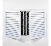 Tapa de panel de acceso empotrada, Panel de acceso con rejilla ventilación y manija, trampilla doble puerta(80x60cm (31.5x23.5in))