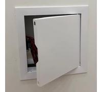 Tapa de panel de acceso empotrada, Trampilla de inspección con panel acceso blanco, placa magnética for puerta, cubierta pared y techo(12x20in(300x500mm))