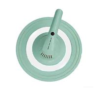 Tapa de para cristal 30cm con Ventilación para Sartenes y Ollas - Borde para acero Inoxidable Anti Salpicaduras Cocina Diaria(Blue)