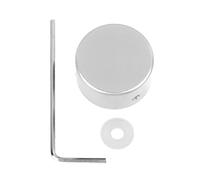 Tapa de pedal de guitarra |Tapa de interruptor de pie de aluminio para Spike Defense/guitarra eléctrica/pedal de efectos |Fácil instalación, diseño elegante (Silver)